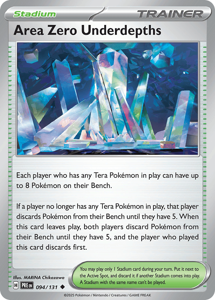 Area Zero Underdepths Prismatic Evolutions card