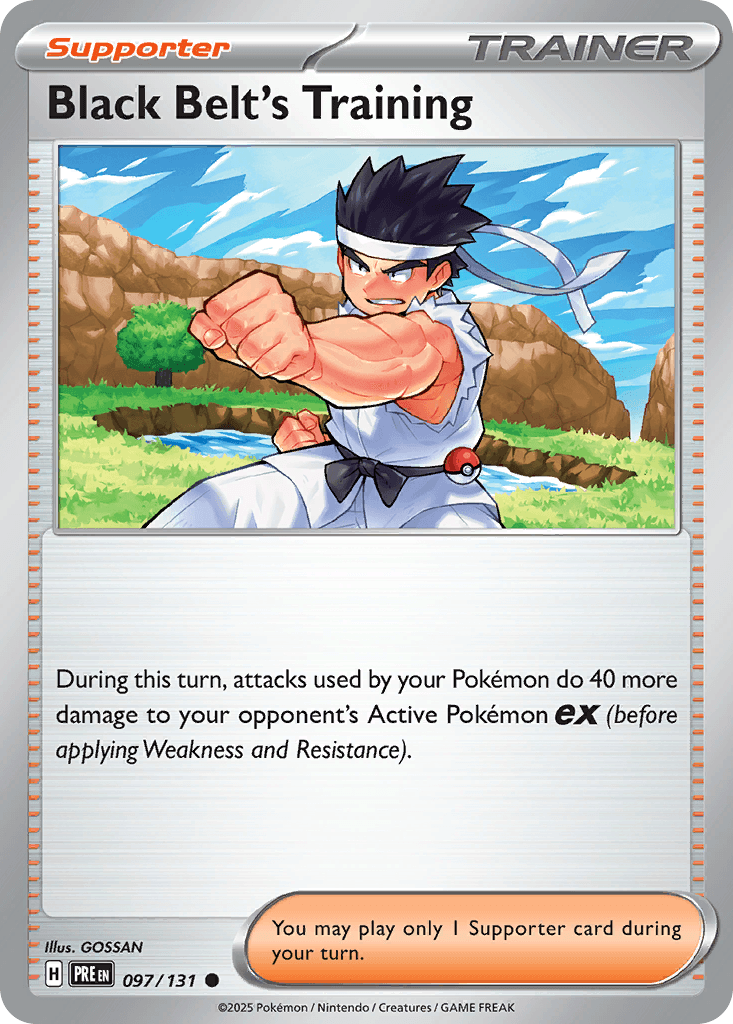 Black Belt's Training Prismatic Evolutions card
