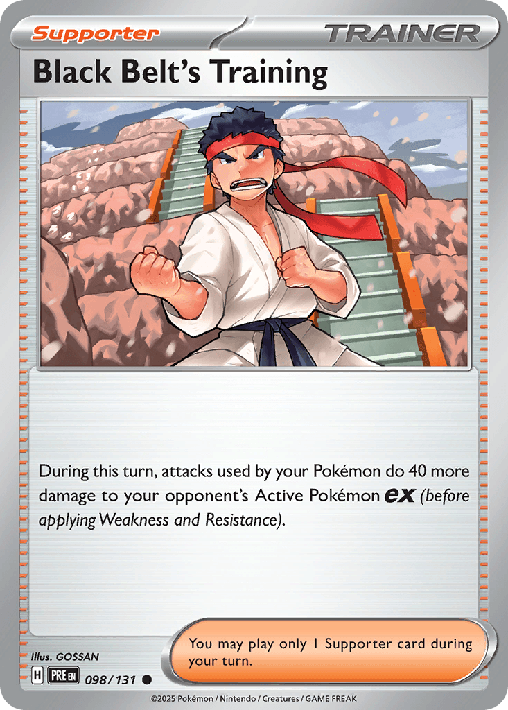 Black Belt's Training Prismatic Evolutions card