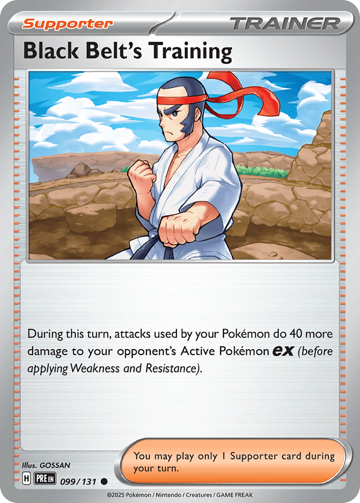 Black Belt's Training Prismatic Evolutions card