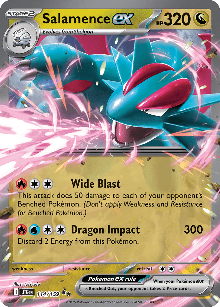 Salamence ex Journey Together card