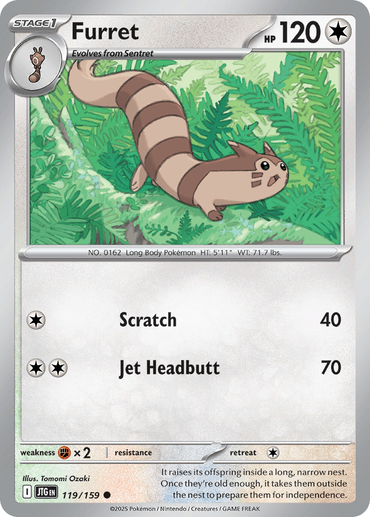 Furret Journey Together card