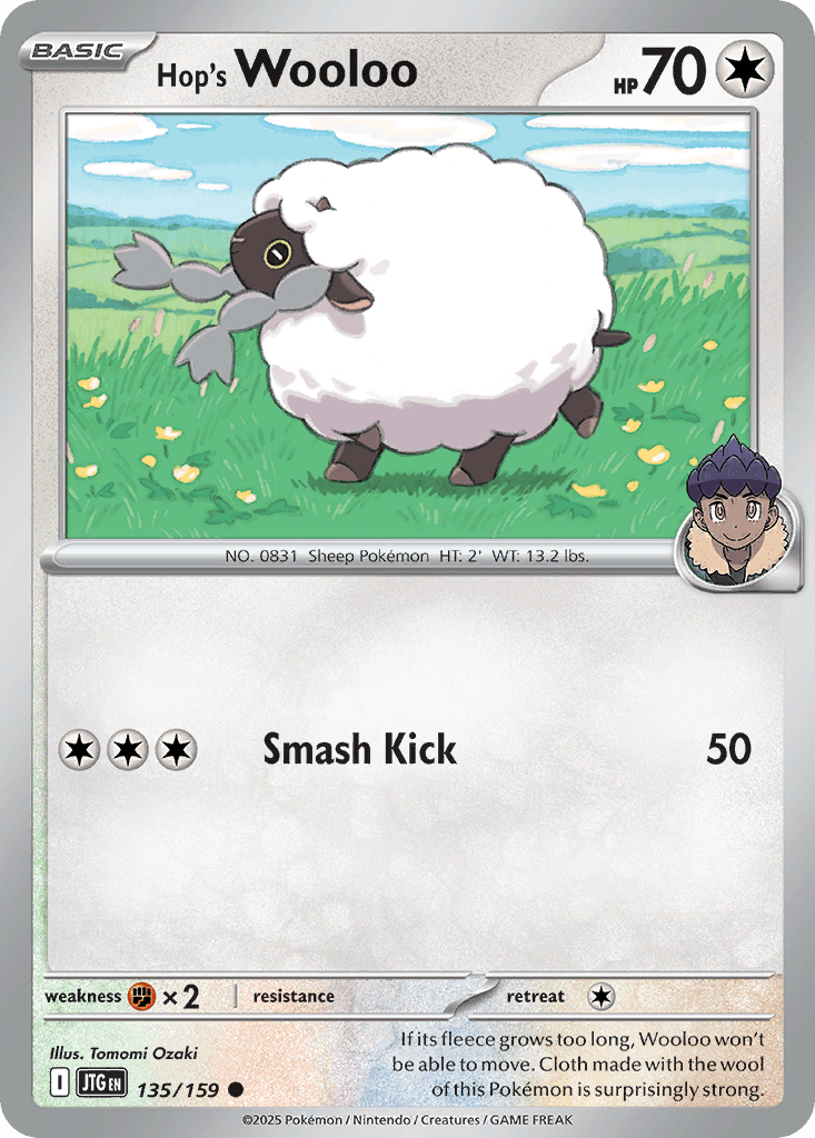Hop's Wooloo Journey Together card