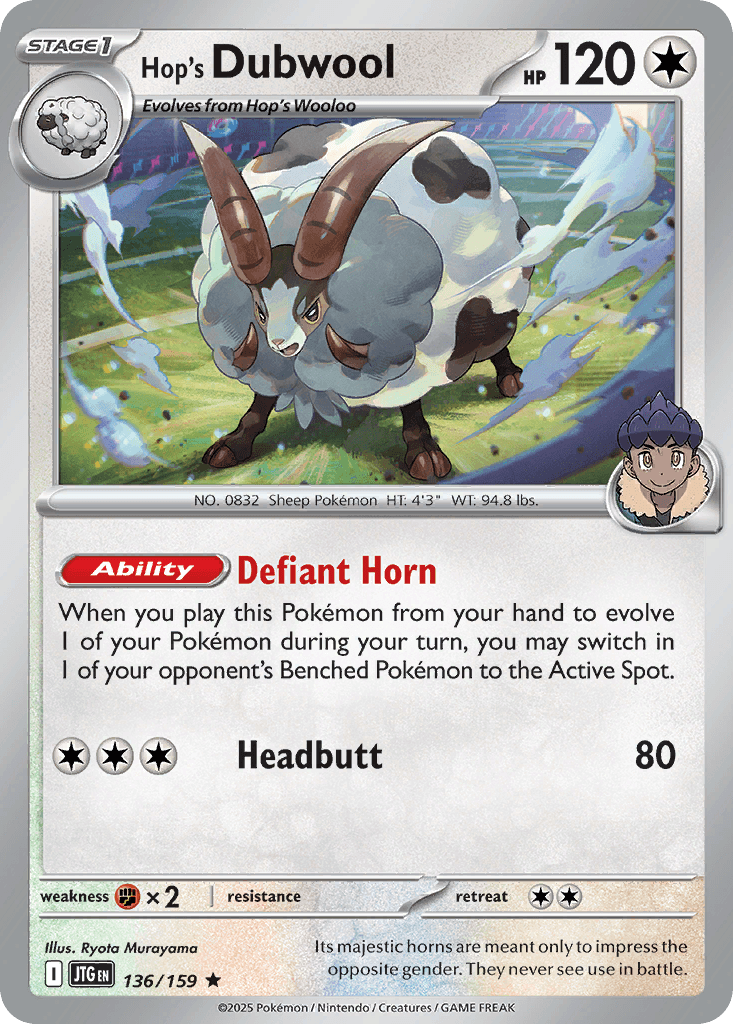 Hop's Dubwool Journey Together card
