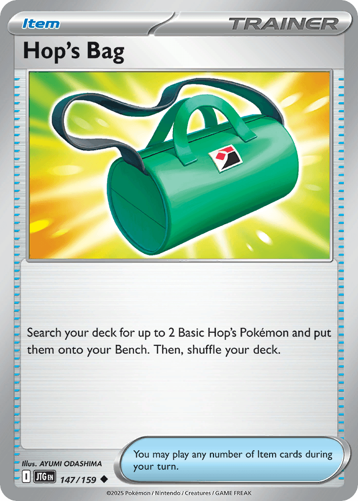 Hop's Bag Journey Together card