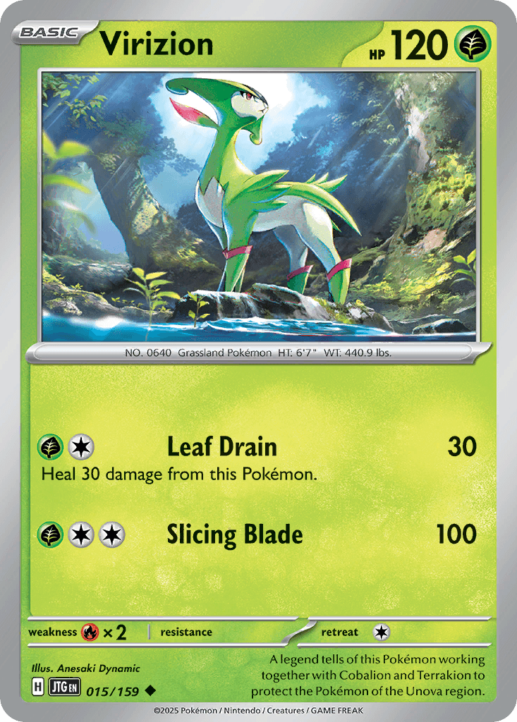 Virizion Journey Together card