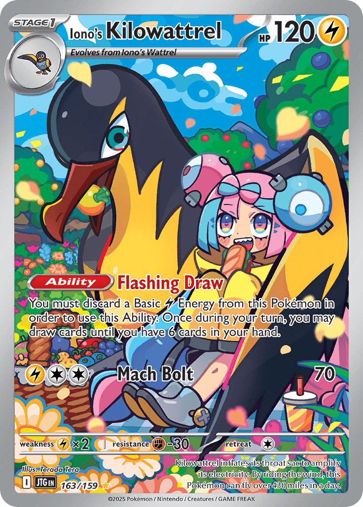 Iono's Kilowattrel Journey Together card