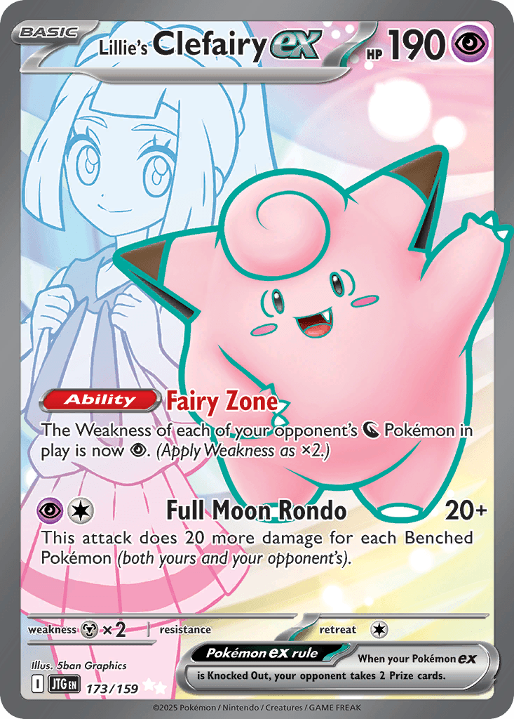 Lillie's Clefairy ex Journey Together card