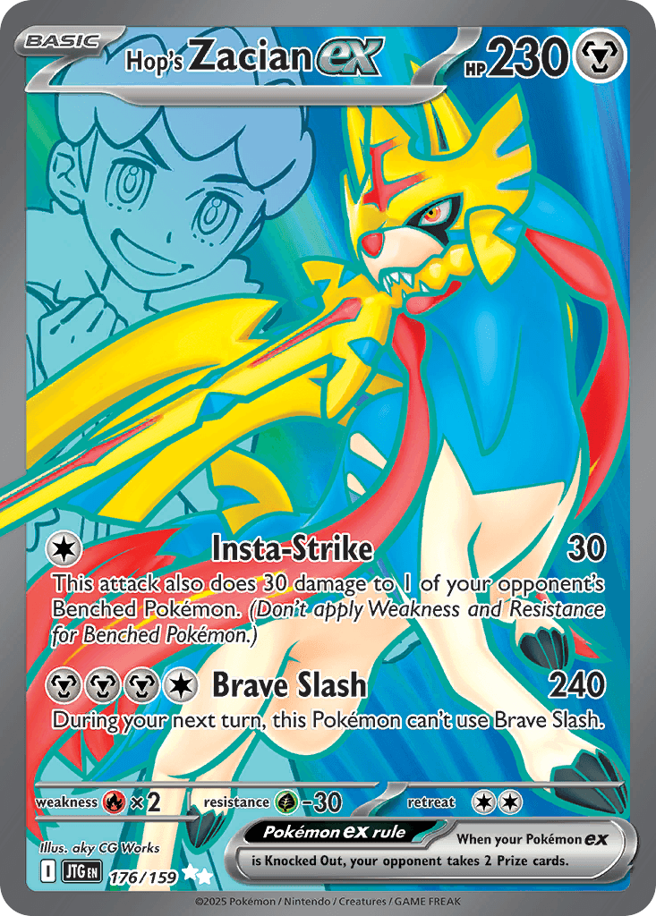 Hop's Zacian ex Journey Together card