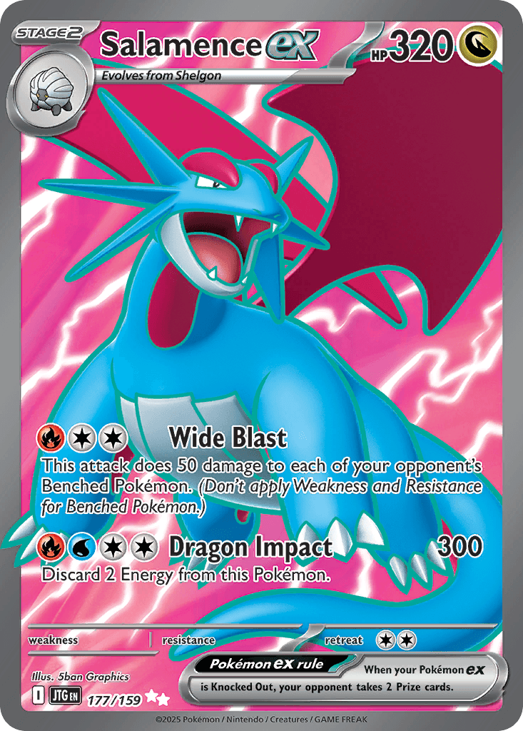 Salamence ex Journey Together card