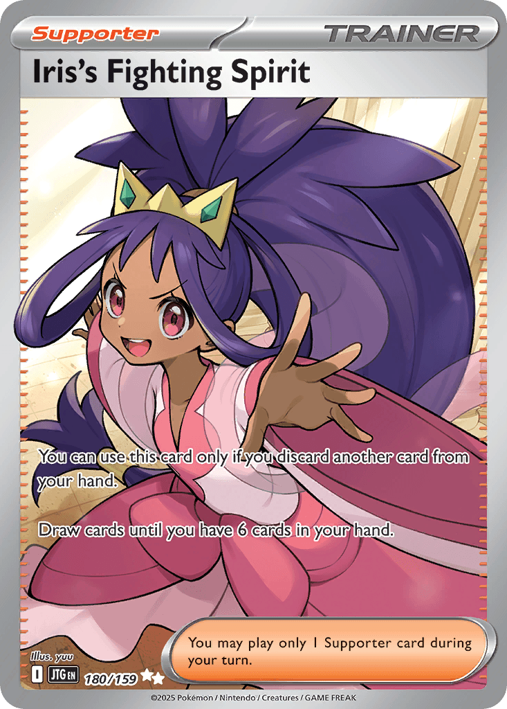 Iris's Fighting Spirit Journey Together card