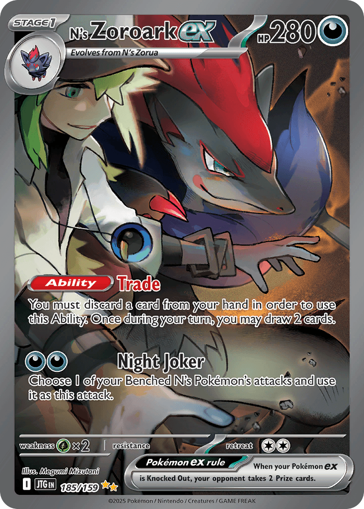 N's Zoroark ex Journey Together card