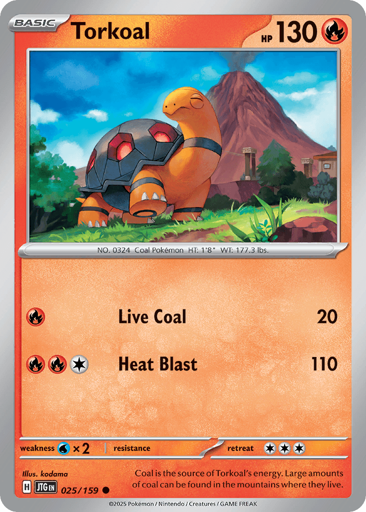 Torkoal Journey Together card