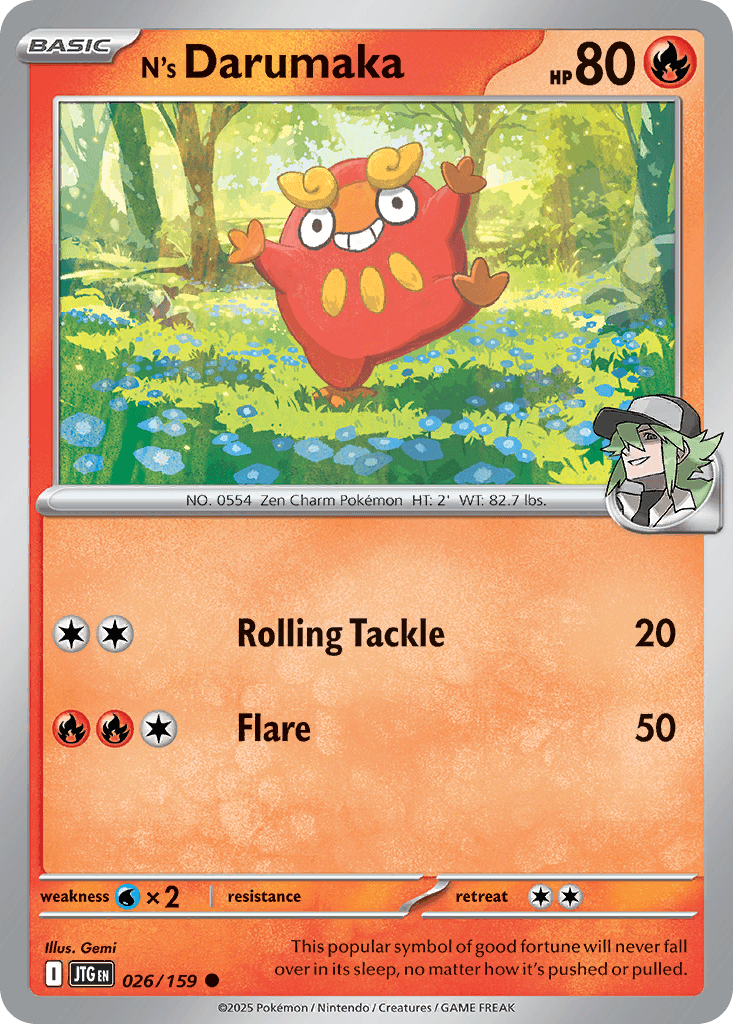 N's Darumaka Journey Together card