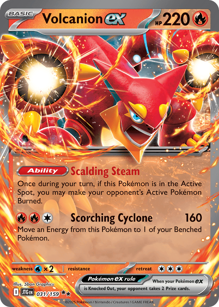 Volcanion ex Journey Together card