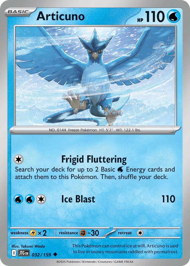 Articuno Journey Together card