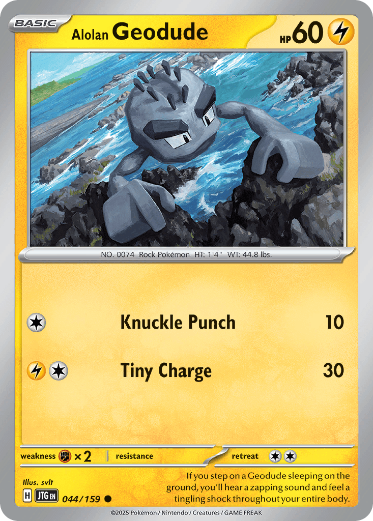 Alolan Geodude Journey Together card