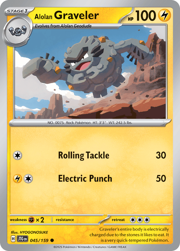 Alolan Graveler Journey Together card