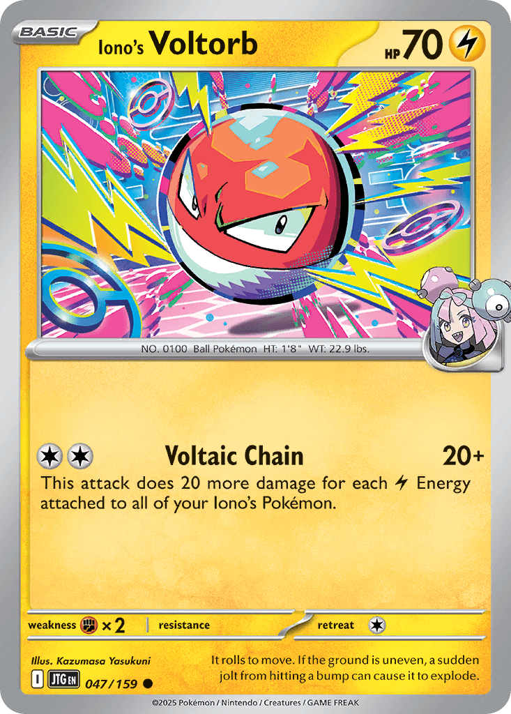 Iono's Voltorb Journey Together card