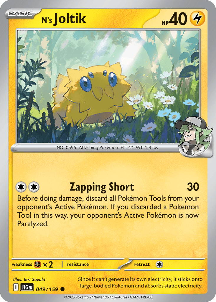 N's Joltik Journey Together card