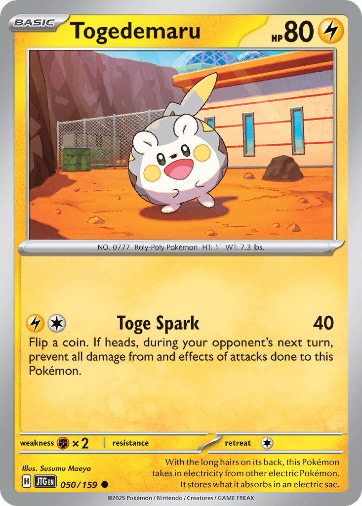 Togedemaru Journey Together card