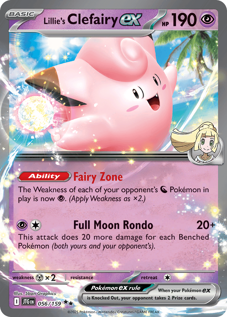 Lillie's Clefairy ex Journey Together card