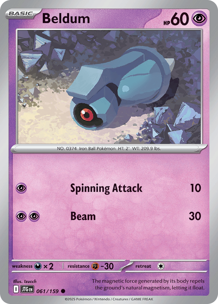Beldum Journey Together card