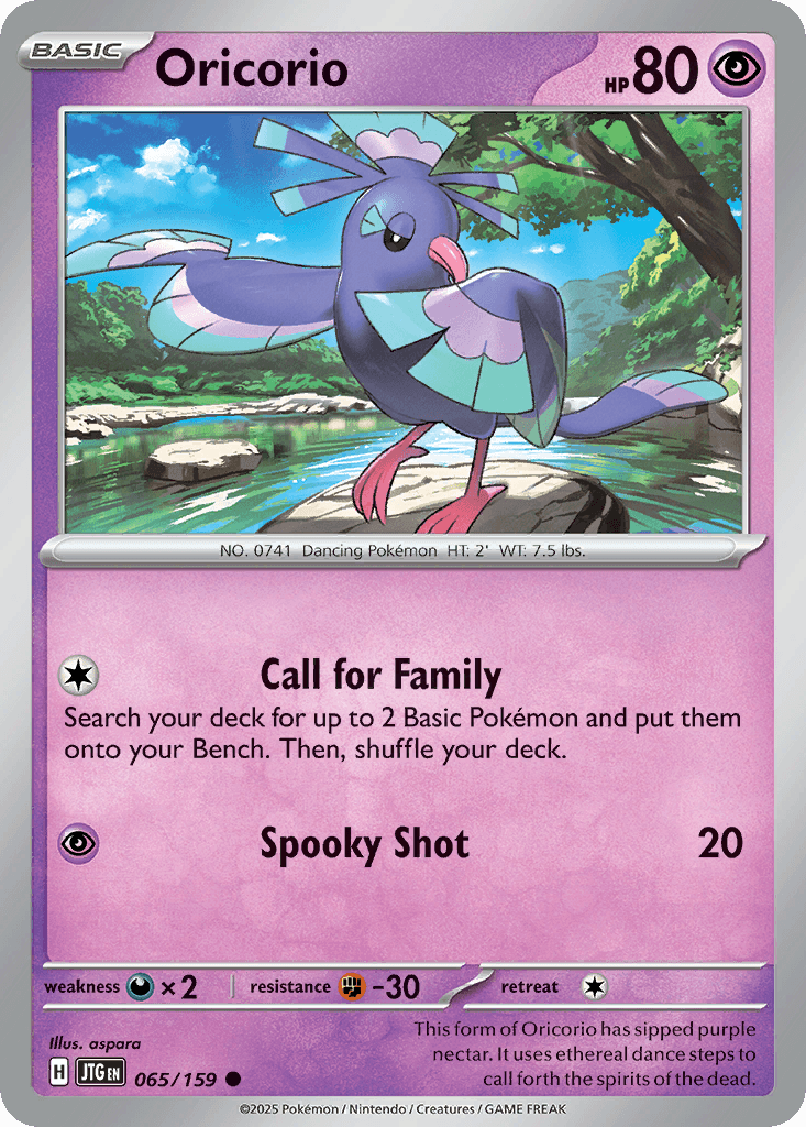 Oricorio Journey Together card