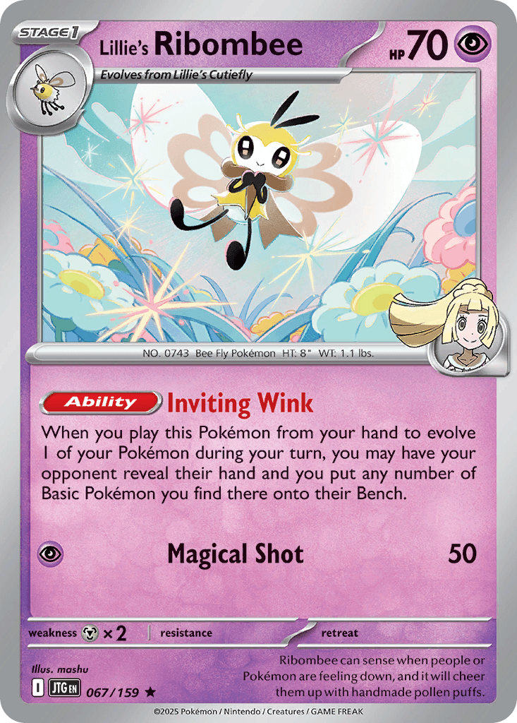 Lillie's Ribombee Journey Together card