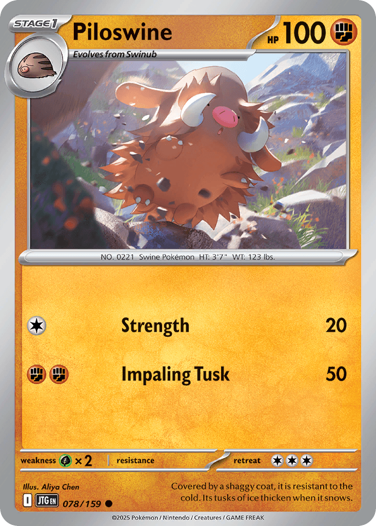 Piloswine Journey Together card