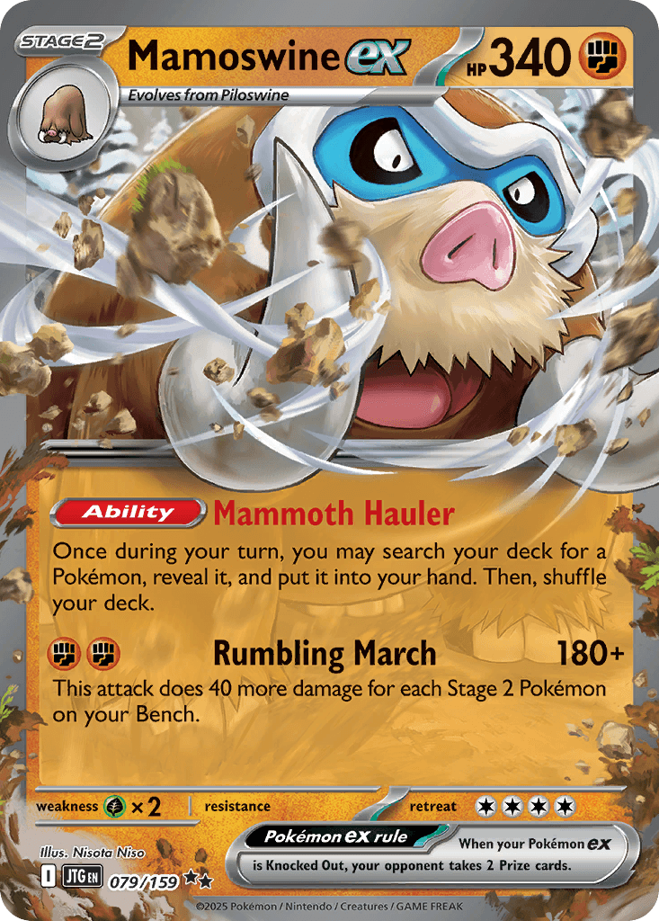 Mamoswine ex Journey Together card