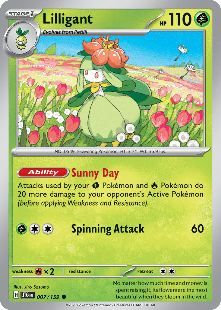 Lilligant Journey Together card