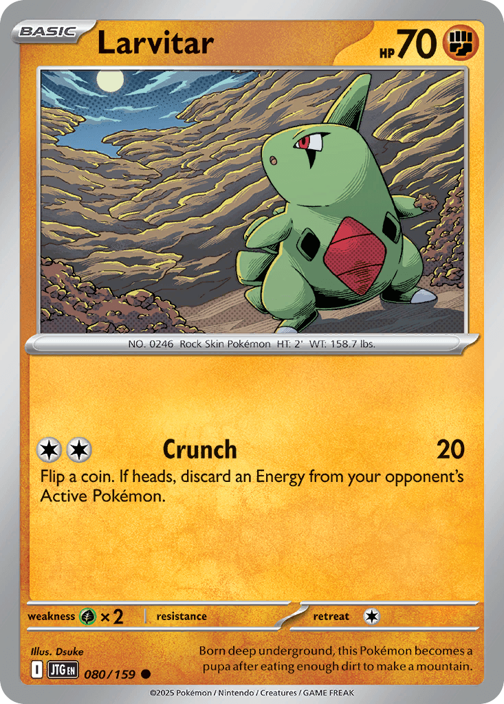 Larvitar Journey Together card