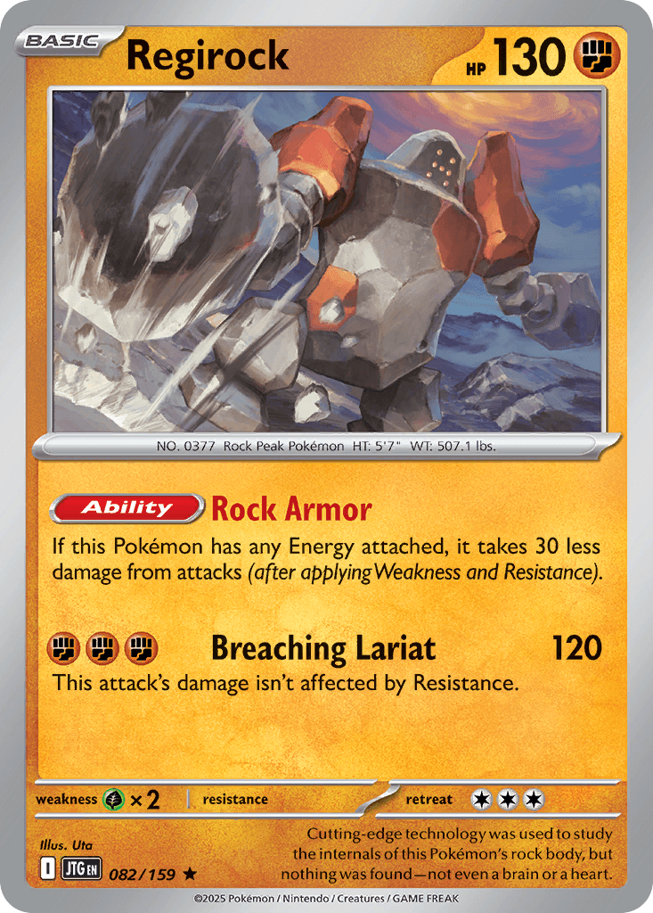Regirock Journey Together card