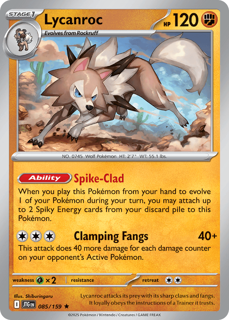 Lycanroc Journey Together card