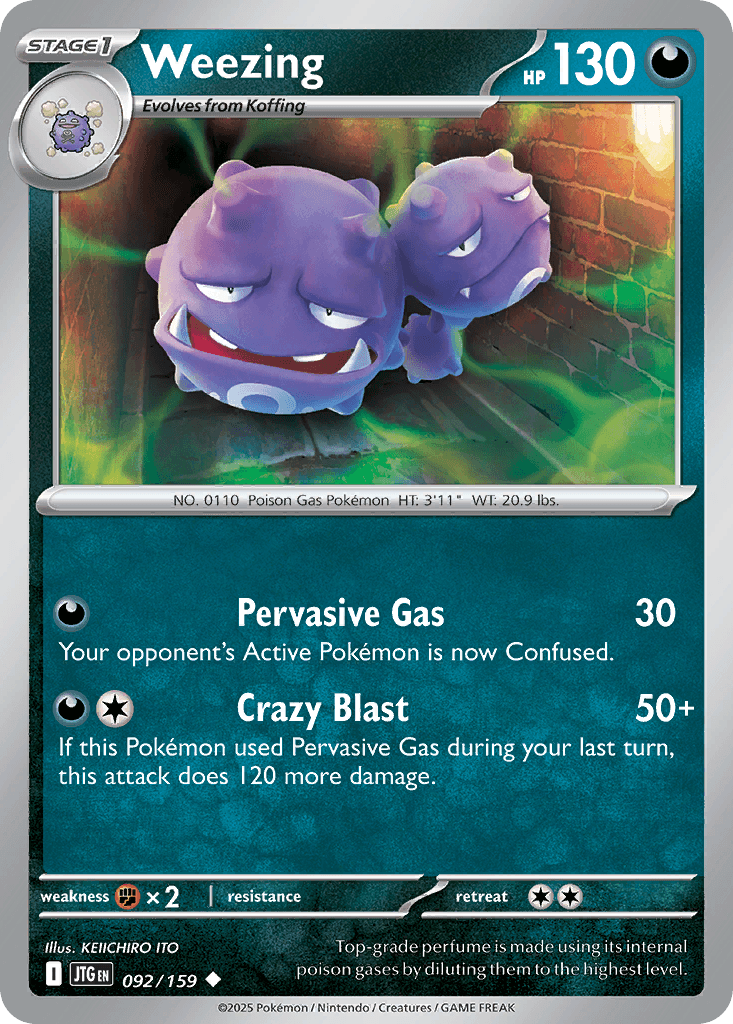 Weezing Journey Together card