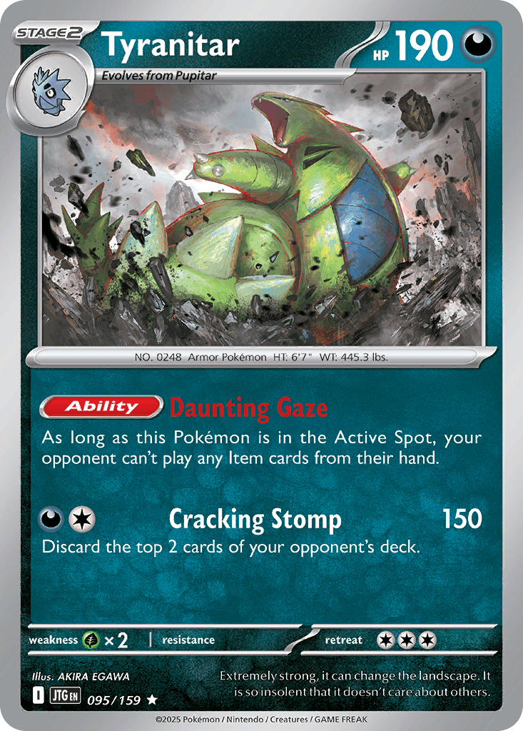 Tyranitar Journey Together card
