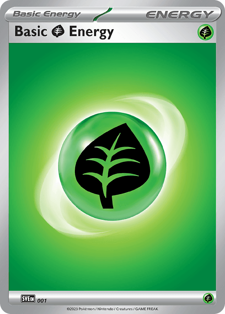 Basic Grass Energy Scarlet & Violet Energies card