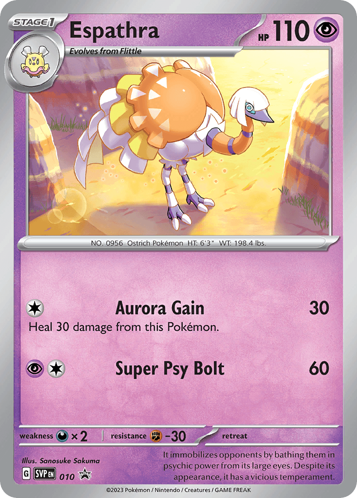 Espathra Scarlet & Violet Black Star Promos card