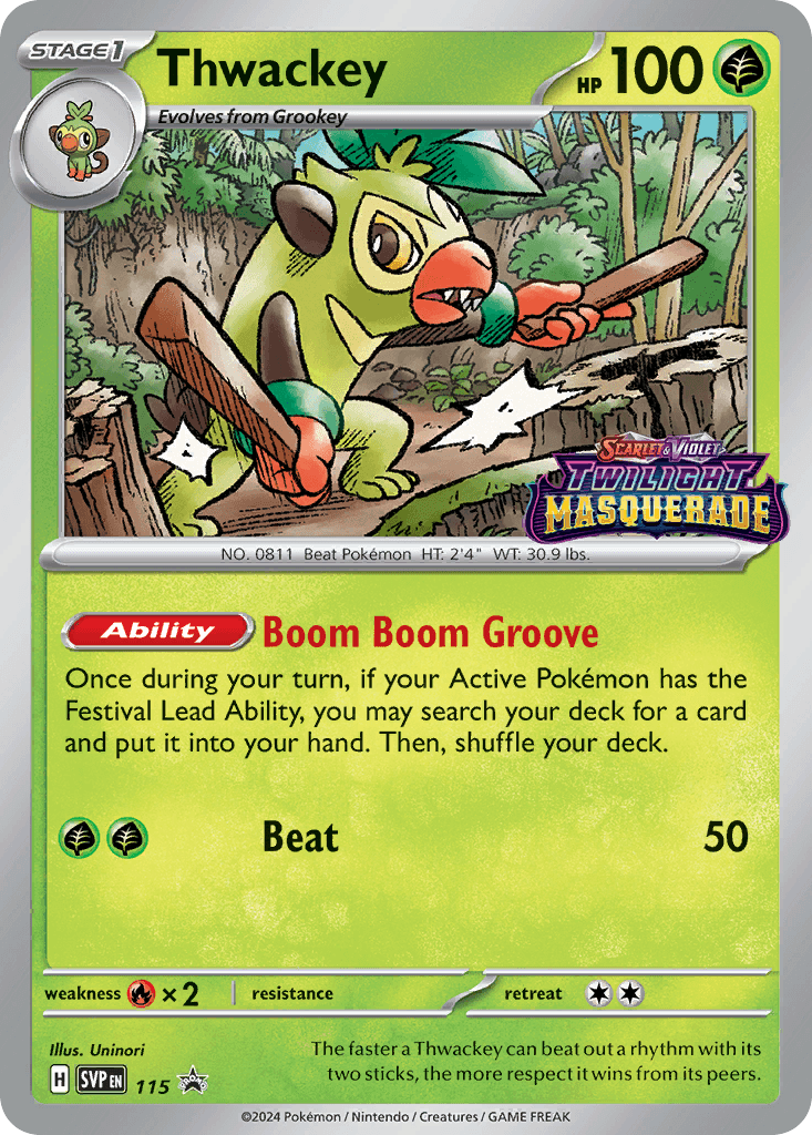 Thwackey Scarlet & Violet Black Star Promos card