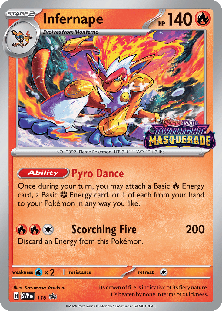 Infernape Scarlet & Violet Black Star Promos card