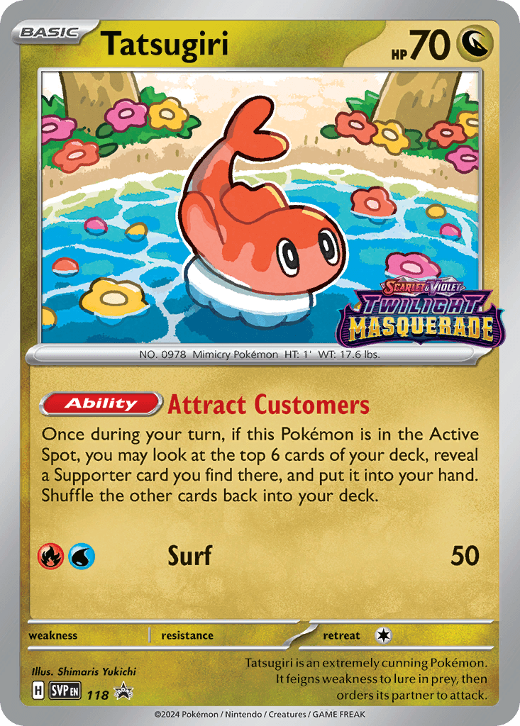 Tatsugiri Scarlet & Violet Black Star Promos card