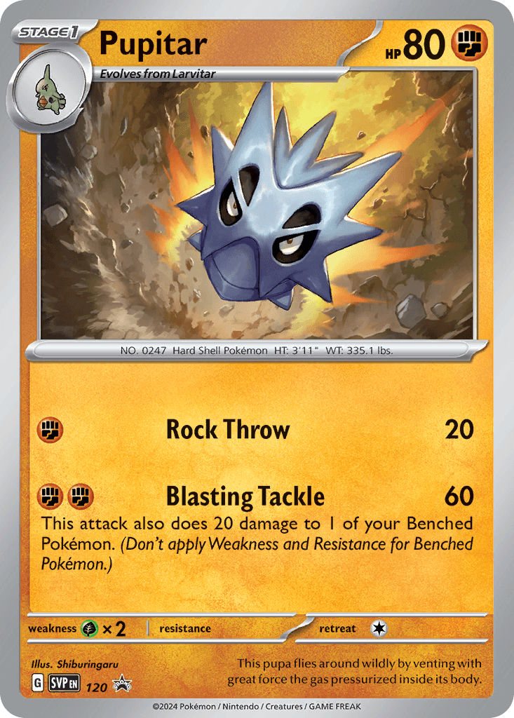 Pupitar Scarlet & Violet Black Star Promos card