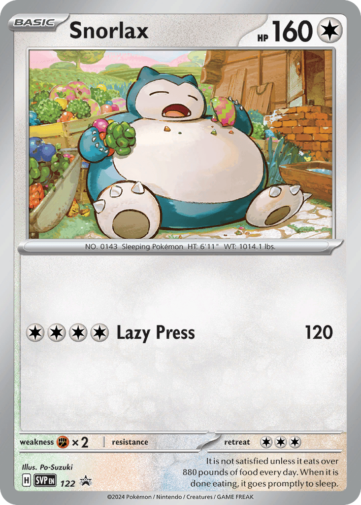 Snorlax Scarlet & Violet Black Star Promos card