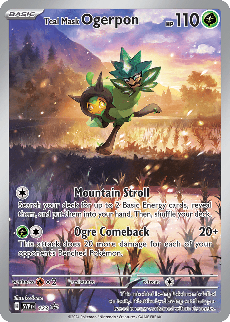 Teal Mask Ogerpon Scarlet & Violet Black Star Promos card