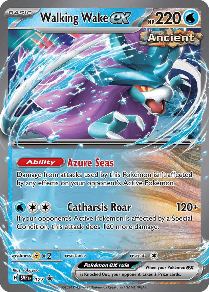 Walking Wake ex Scarlet & Violet Black Star Promos card