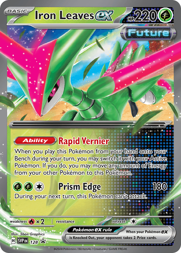 Iron Leaves ex Scarlet & Violet Black Star Promos card