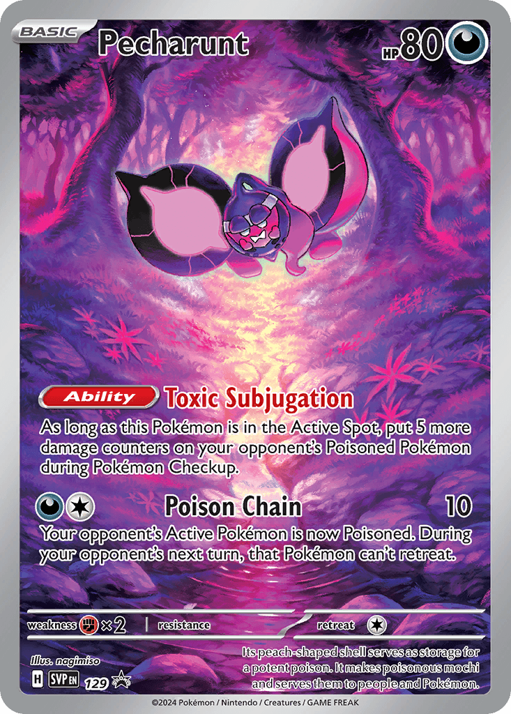 Pecharunt Scarlet & Violet Black Star Promos card