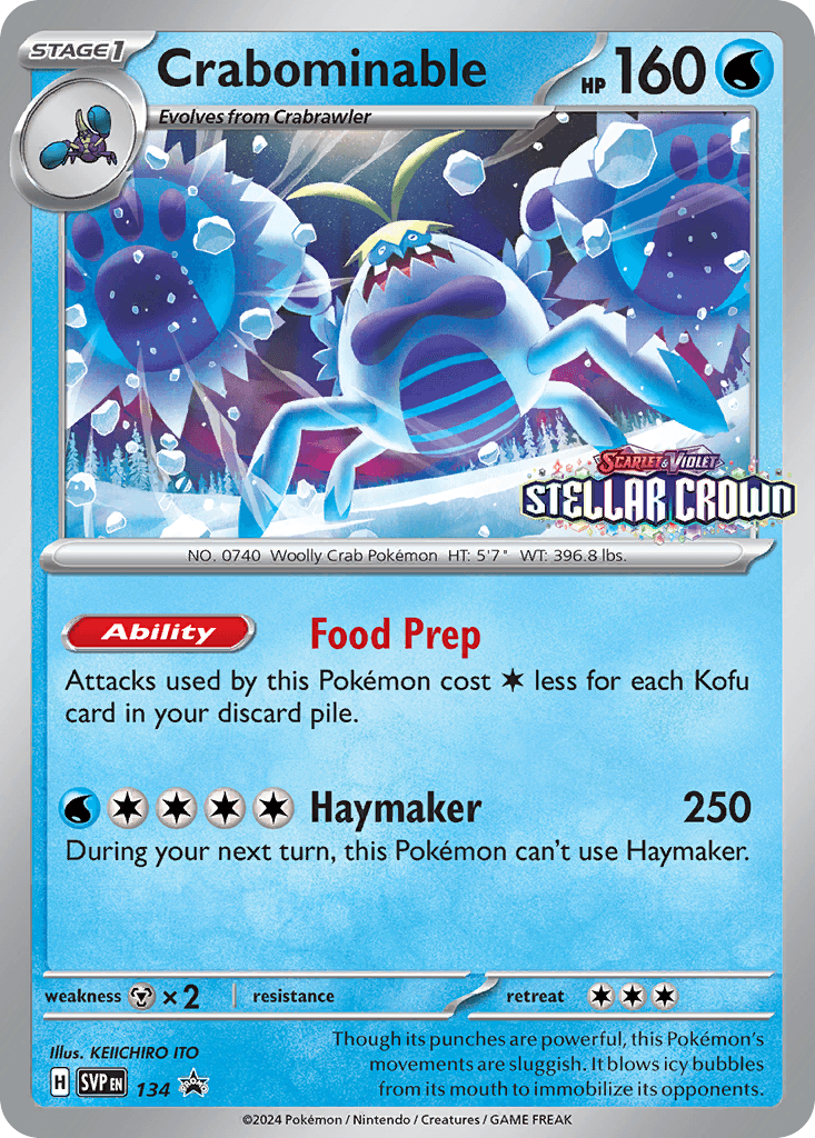 Crabominable Scarlet & Violet Black Star Promos card