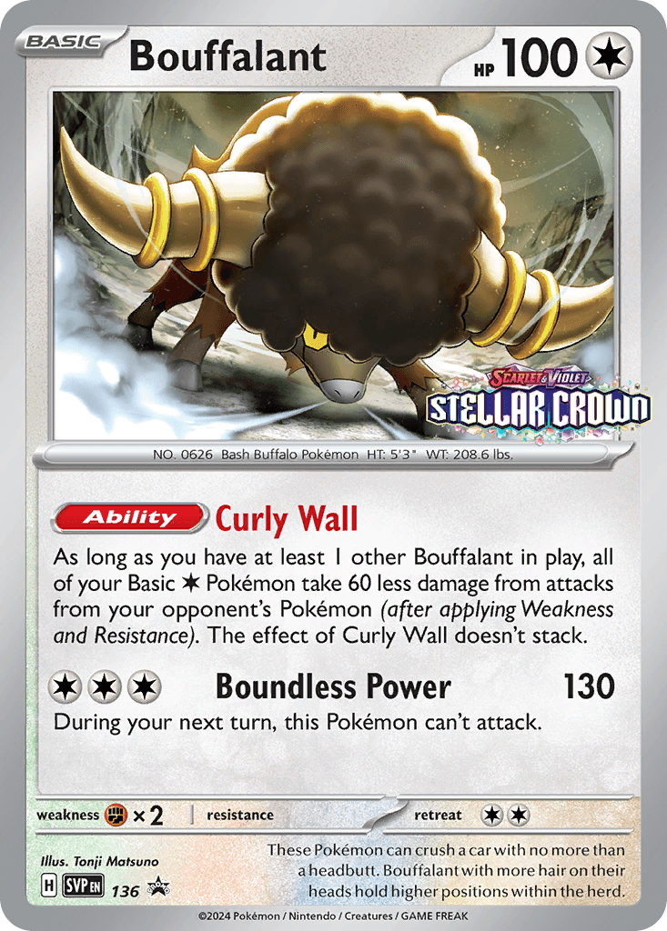 Bouffalant Scarlet & Violet Black Star Promos card